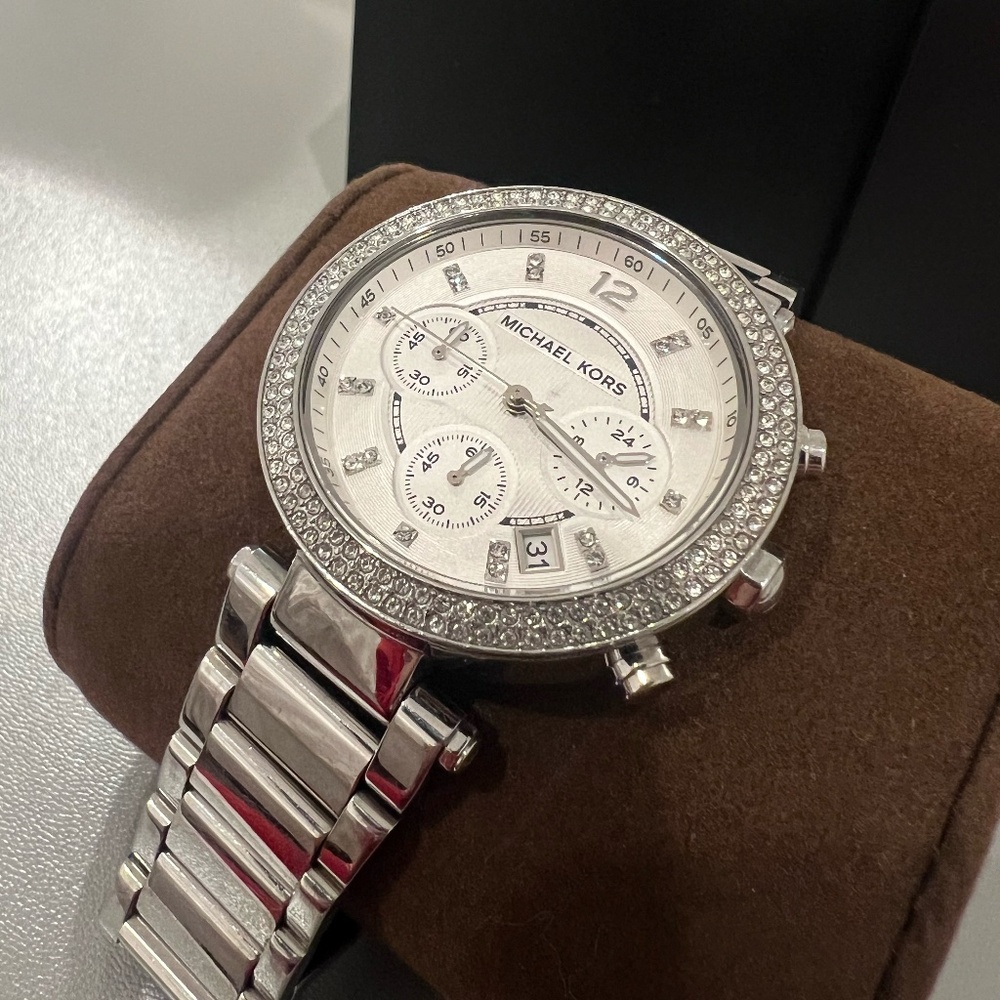 Michael Kors Women's Stainless Steel Diamond Bracelet - Picture 2 of 7